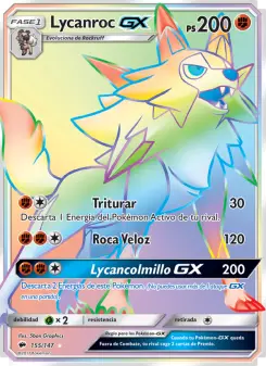 Lycanroc GX, Sombras Ardientes 155
