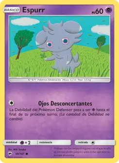 Espurr, Sombras Ardientes 59