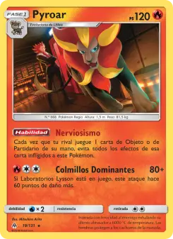 Pyroar, Luz Prohibida 19