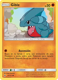 Gible, Luz Prohibida 60