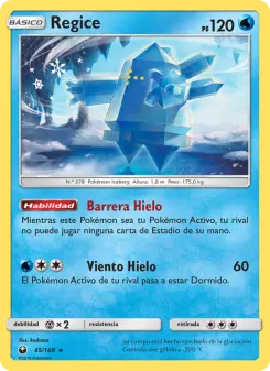 Regice, Tormenta Celestial 45