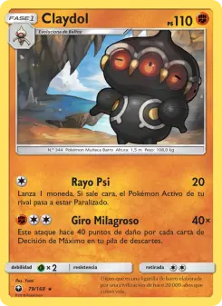 Claydol, Tormenta Celestial 79