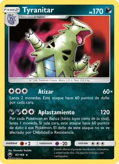 Tyranitar, Tormenta Celestial 87
