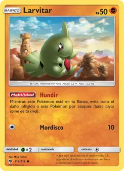 Larvitar, Truenos Perdidos 114
