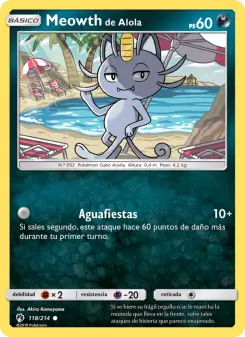 Meowth de Alola, Truenos Perdidos 118