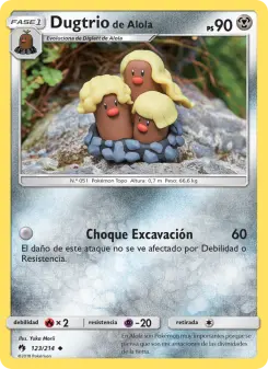 Dugtrio de Alola, Truenos Perdidos 123