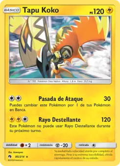 Tapu Koko, Truenos Perdidos 85