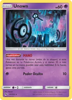 Unown, Truenos Perdidos 91