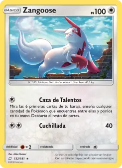 Zangoose, Union de Aliados 132