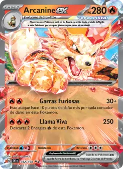 Arcanine ex, Escarlata y Púrpura 032