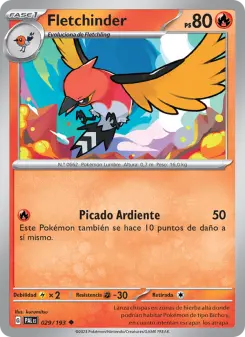 Fletchinder, Evoluciones en Paldea 029
