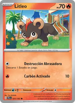 Litleo, Evoluciones en Paldea 031