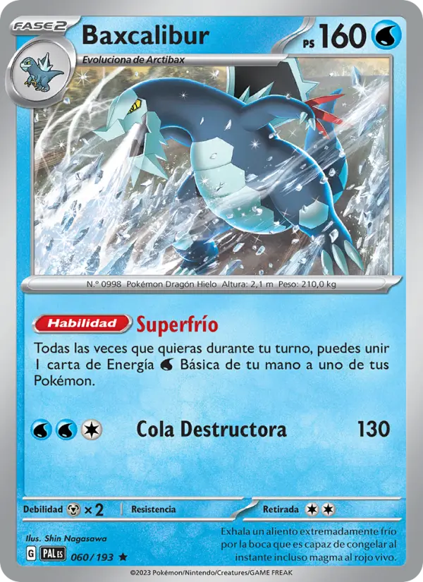Baxcalibur, Evoluciones en Paldea 060