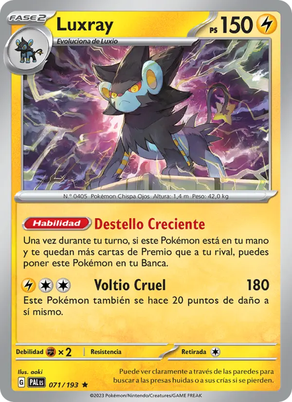 Luxray, Evoluciones en Paldea 071