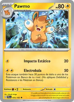 Pawmo, Evoluciones en Paldea 075