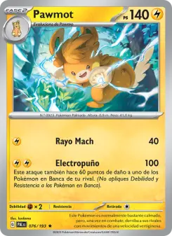 Pawmot, Evoluciones en Paldea 076