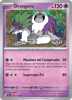 Oranguru, Evoluciones en Paldea 094