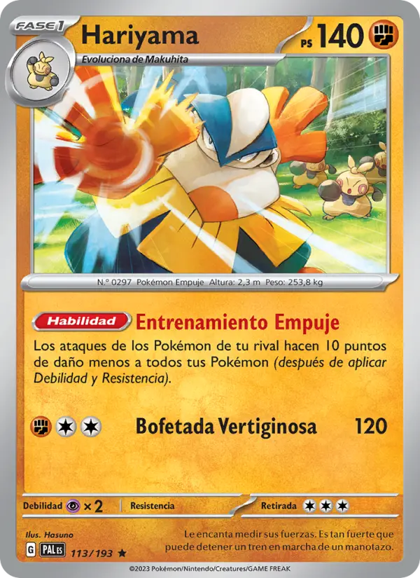Hariyama, Evoluciones en Paldea 113
