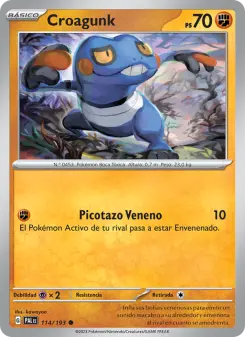 Croagunk, Evoluciones en Paldea 114