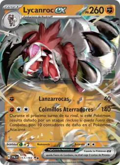 Lycanroc ex, Evoluciones en Paldea 117