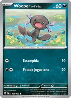 Wooper de Paldea, Evoluciones en Paldea 129