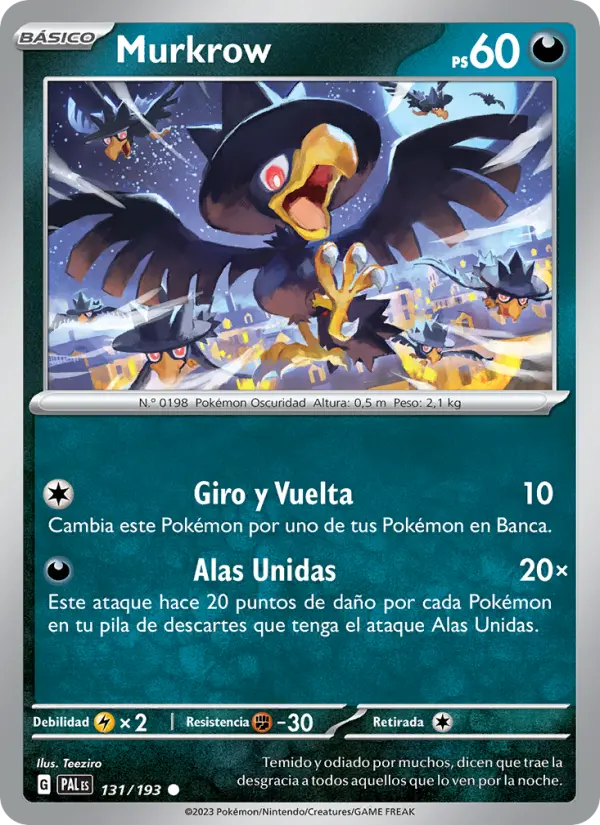 Murkrow, Evoluciones en Paldea 131