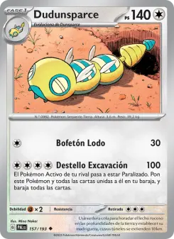 Dudunsparce, Evoluciones en Paldea 157
