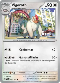 Vigoroth, Evoluciones en Paldea 161