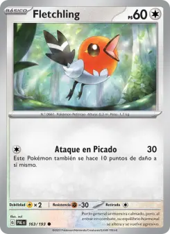 Fletchling, Evoluciones en Paldea 163