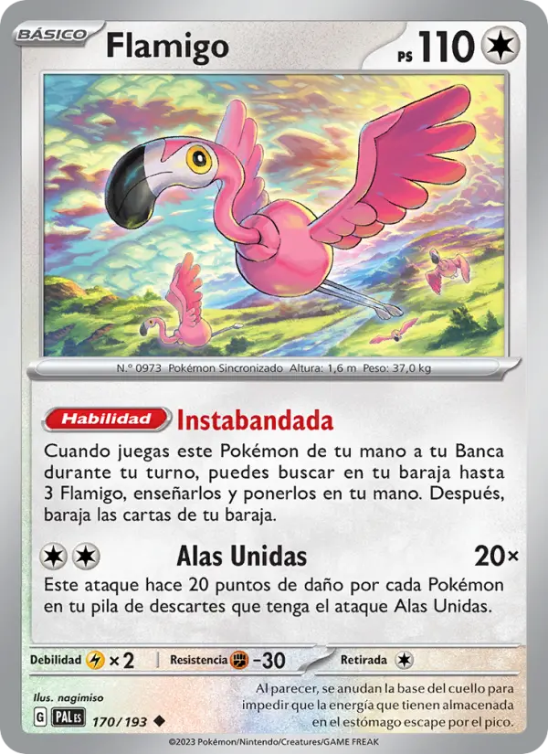 Flamigo, Evoluciones en Paldea 170