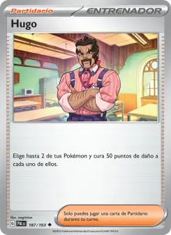 Hugo, Evoluciones en Paldea 187