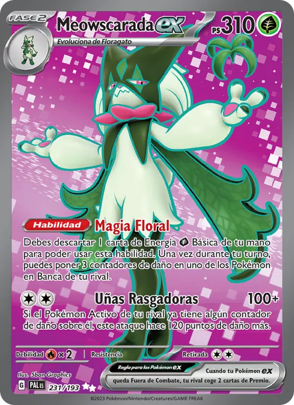Meowscarada ex, Evoluciones en Paldea 231
