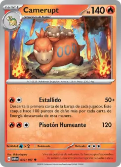 Camerupt, Llamas Obsidianas 032