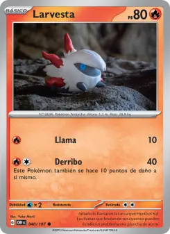 Larvesta, Llamas Obsidianas 040