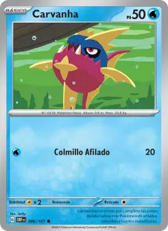 Carvanha, Llamas Obsidianas 046