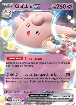 Clefable ex, Llamas Obsidianas 082