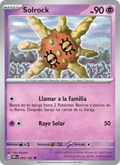 Solrock, Llamas Obsidianas 093