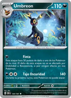 Umbreon, Llamas Obsidianas 130