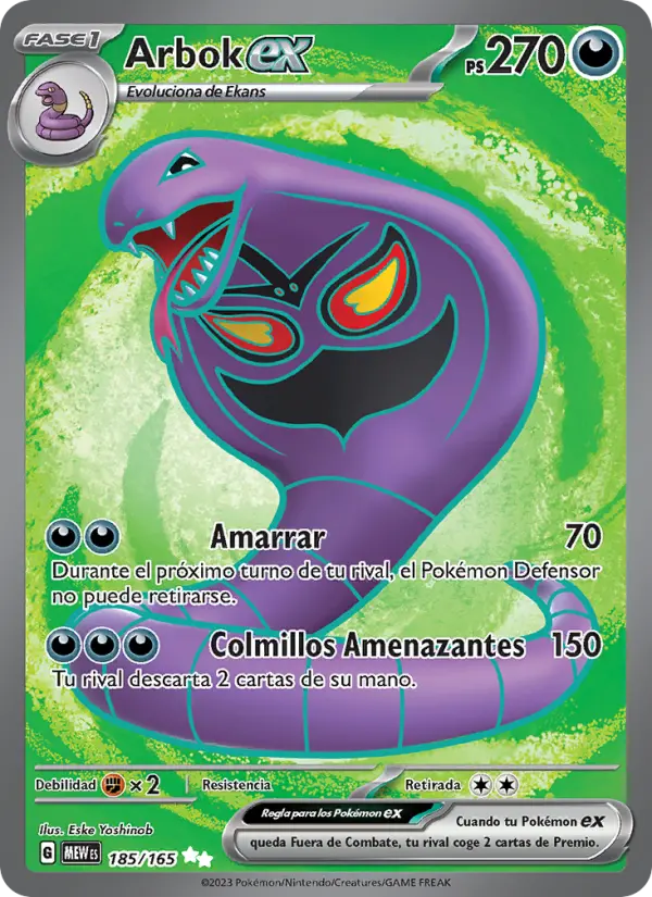 Arbok ex, 151 185