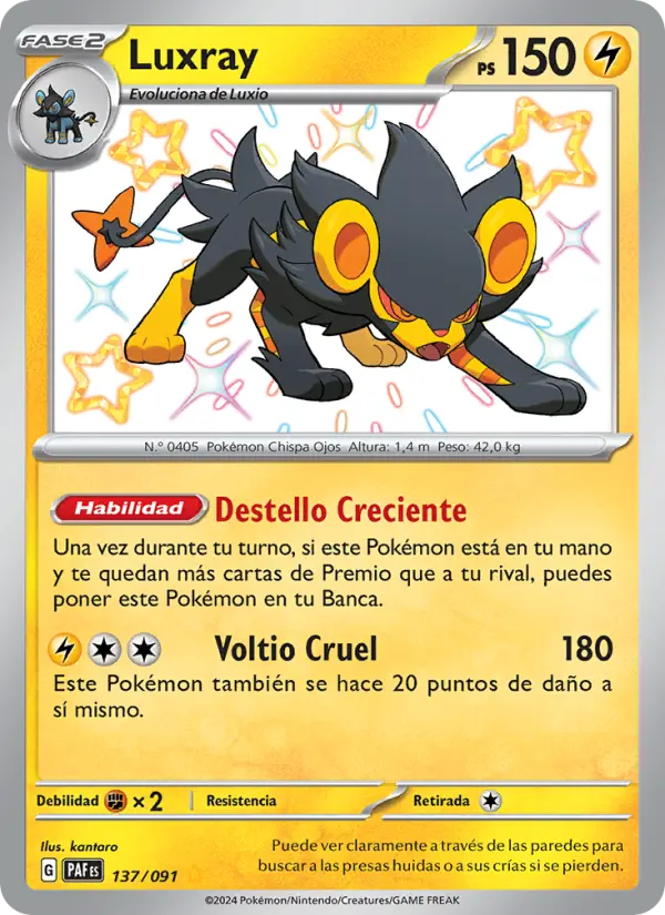 Luxray, Destinos de Paldea 137