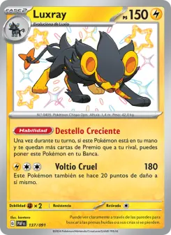 Luxray, Destinos de Paldea 137