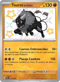 Tauros de Paldea, Destinos de Paldea 172