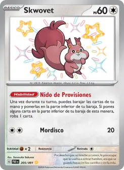 Skwovet, Destinos de Paldea 205