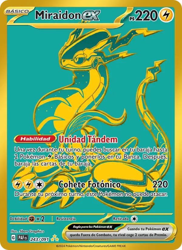 Miraidon ex, Destinos de Paldea 243