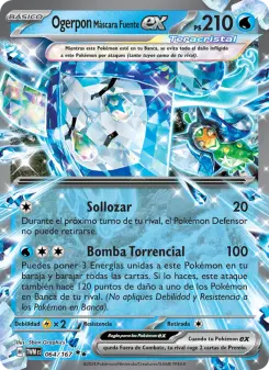 Ogerpon Máscara Fuente ex, Mascarada Crepuscular 064
