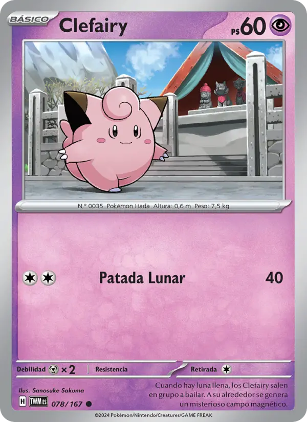 Clefairy, Mascarada Crepuscular 078