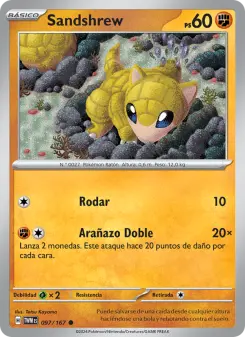 Sandshrew, Mascarada Crepuscular 097