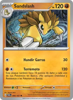Sandslash, Mascarada Crepuscular 098