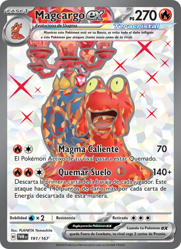 Magcargo ex, Mascarada Crepuscular 191