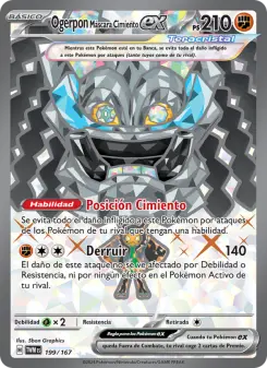 Ogerpon Máscara Cimiento ex, Mascarada Crepuscular 199